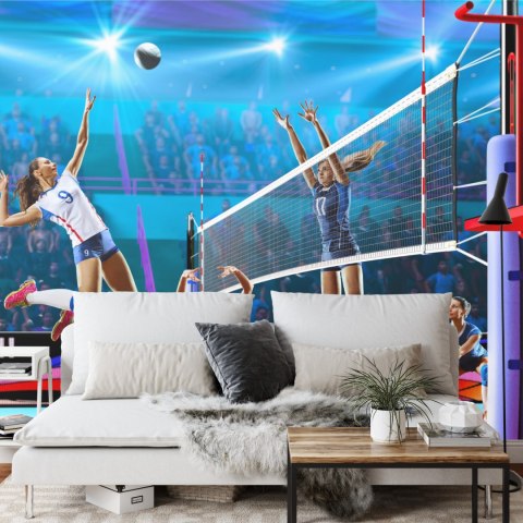 Fototapeta Siatkarki Podczas Meczu Flizelina 208x146 FT-3242-VEXL