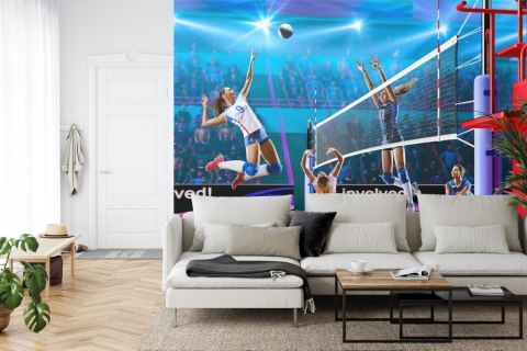 Fototapeta Siatkarki Podczas Meczu Flizelina 208x146 FT-3242-VEXL