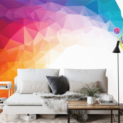 Fototapeta Siatkarz W Abstrakcyjnym Wydaniu Vinyl Gładki 152.5x104 FT-3239-VGL