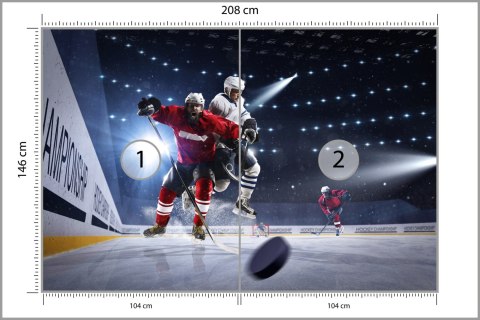 Fototapeta Starcie Hokeistów Flizelina 208x146 FT-3836-VEXL