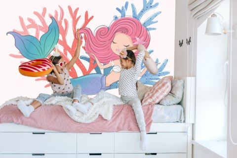 Fototapeta Syrena Z Roślinami Vinyl Gładki 152.5x104 FT-2335-VGL