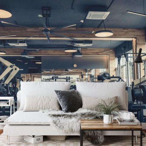 Fototapeta Wnętrze Nowoczesnej Siłowni Flizelina 208x146 FT-3960-VEXL