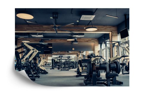 Fototapeta Wnętrze Nowoczesnej Siłowni Vinyl Gładki 152.5x104 FT-3960-VGL