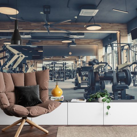 Fototapeta Wnętrze Nowoczesnej Siłowni Vinyl Gładki 152.5x104 FT-3960-VGL