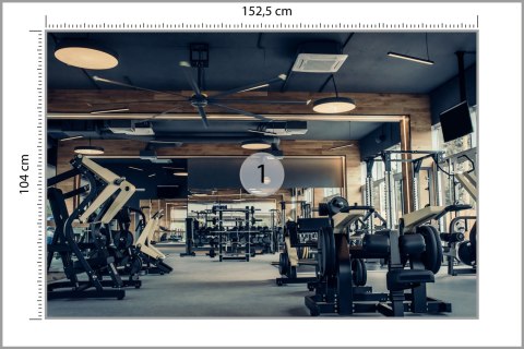 Fototapeta Wnętrze Nowoczesnej Siłowni Vinyl Gładki 152.5x104 FT-3960-VGL