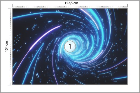 Fototapeta Flying Inside Digital Data Tunnel. Futuristic Abstract Background With Neon Rays. Concept For Big Data, Blockchain, C