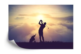 Fototapeta Golfista Na Tle Zachodu Słońca Vinyl Gładki 152.5x104 FT-3798-VGL