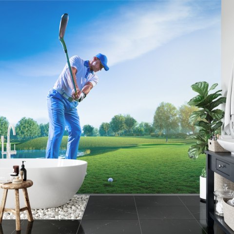 Fototapeta Golfista W Czasie Rozgrywki Flizelina 208x146 FT-3809-VEXL