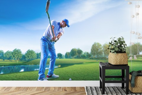 Fototapeta Golfista W Czasie Rozgrywki Flizelina 208x146 FT-3809-VEXL