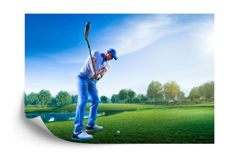 Fototapeta Golfista W Czasie Rozgrywki Vinyl Gładki 152.5x104 FT-3809-VGL