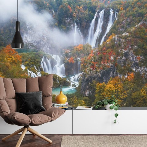 Fototapeta Jesienny Wodospad Vinyl Gładki 152.5x104 FT-558-VGL