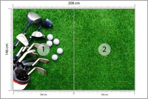 Fototapeta Kije Golfowe Na Flizelina 208x146 FT-3796-VEXL