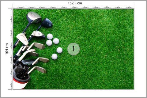 Fototapeta Kije Golfowe Na Vinyl Gładki 152.5x104 FT-3796-VGL