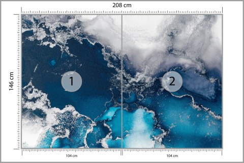 Fototapeta Marble Ink Abstract Art From Exquisite Original Painting For Abstract Background . Painting Was Painted Pattern Of Om
