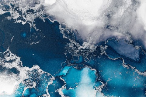 Fototapeta Marble Ink Abstract Art From Exquisite Original Painting For Abstract Background . Painting Was Painted Pattern Of Om