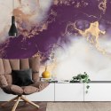 Fototapeta Marble Ink Abstract Art From Exquisite Original Painting For Abstract Background . Painting Was Painted Pattern Of Om