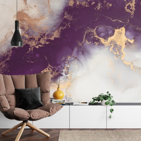 Fototapeta Marble Ink Abstract Art From Exquisite Original Painting For Abstract Background . Painting Was Painted Pattern Of Om