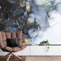 Fototapeta Marble Ink Abstract Art From Exquisite Original Painting For Abstract Background . Painting Was Painted Pattern Of Om