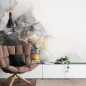 Fototapeta Marble Ink Abstract Art From Exquisite Original Painting For Abstract Background . Painting Was Painted Pattern Of Om