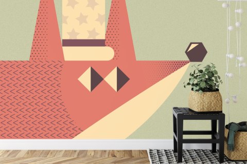 Fototapeta Of A Fox With A Hat Flizelina 208x146 FT-448490-VEXL