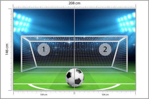 Fototapeta Piłka Na Lini Strzału Karnego Flizelina 208x146 FT-3363-VEXL