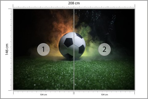 Fototapeta Piłka Nożna Na Boisku Flizelina 208x146 FT-3371-VEXL