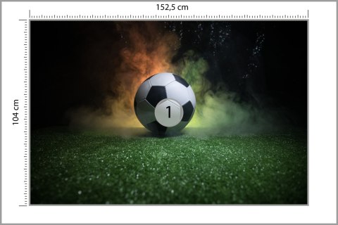 Fototapeta Piłka Nożna Na Boisku Vinyl Gładki 152.5x104 FT-3371-VGL