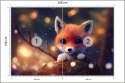 Fototapeta Red Fox Cub In The Snow Flizelina 208x146 FT-448493-VEXL