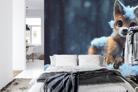 Fototapeta Red Fox In The Snow Flizelina 208x146 FT-448492-VEXL