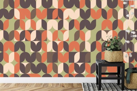 Fototapeta Retro Pattern, Geometric Colorful Abstract Flizelina 208x146 FT-448508-VEXL