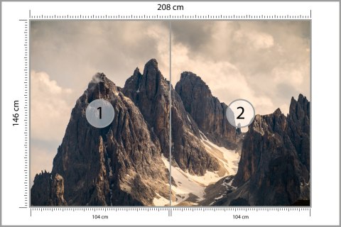 Fototapeta Szczyty Górskie Flizelina 208x146 FT-95-VEXL