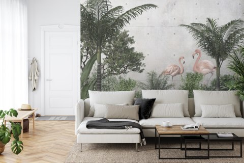 Fototapeta Tropical Trees And Leaves For Digital Printing Wallpaper, Custom Design Wallpaper - 3D Flizelina 208x146 FT-448524-VE