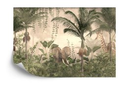 Fototapeta Tropical Trees And Leaves For Digital Printing Wallpaper, Custom Design Wallpaper - 3D Vinyl Gładki 152.5x104 FT-4485