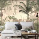 Fototapeta Tropical Trees And Leaves For Digital Printing Wallpaper, Custom Design Wallpaper - 3D Vinyl Gładki 152.5x104 FT-4485