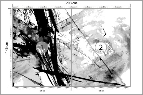Fototapeta Abstract Ink Paint Background Flizelina 208x146 FT-448541-VEXL
