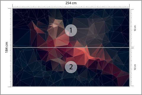 Fototapeta Abstract Retro Colortriangle Background, Flizelina 254x184 FT-448545-V4