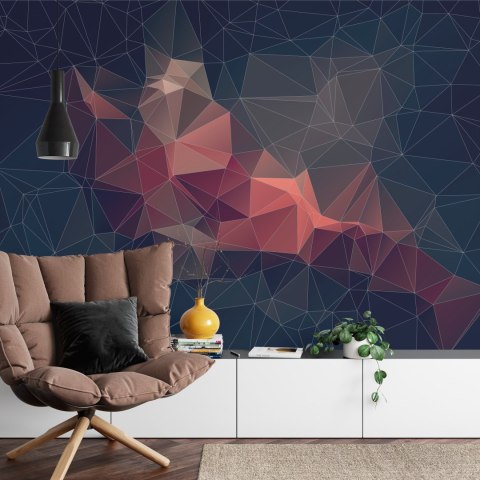 Fototapeta Abstract Retro Colortriangle Background, Flizelina 270x180 FT-448545-VE270-180