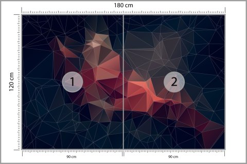 Fototapeta Abstract Retro Colortriangle Background, Vinyl Strukturalny 180x120 FT-448545-VS180-120