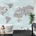 Fototapeta Animals World Map For Kids Wallpaper Design Flizelina 208x146 FT-448529-VEXL