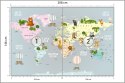 Fototapeta Animals World Map For Kids Wallpaper Design Flizelina 208x146 FT-448530-VEXL