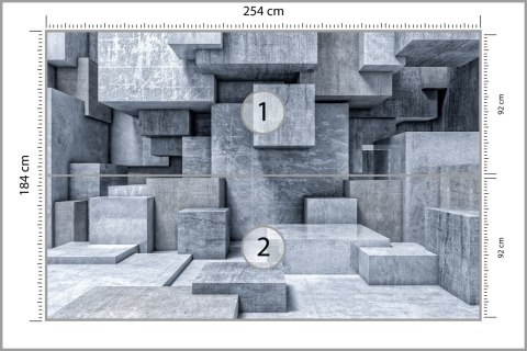 Fototapeta Geometric 3D Background Flizelina 254x184 FT-4928-V4