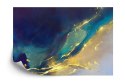 Fototapeta Golden Abstract Elements With Watercolor Texture Vinyl Gładki 152.5x104 FT-448543-VGL