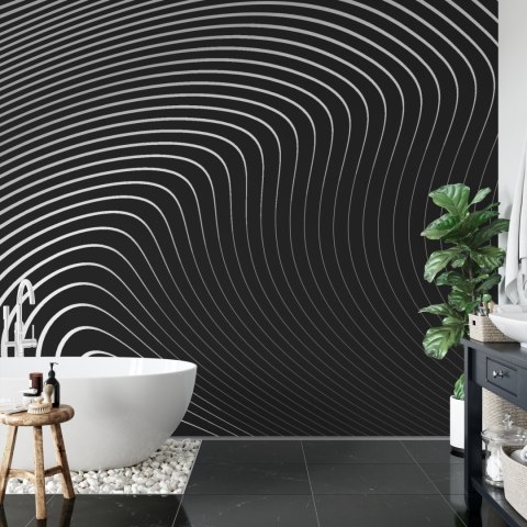 Fototapeta Of The Gray Pattern Of Lines . Eps10. Flizelina 208x146 FT-448542-VEXL