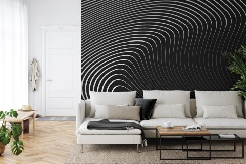 Fototapeta Of The Gray Pattern Of Lines . Eps10. Flizelina 208x146 FT-448542-VEXL