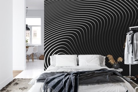 Fototapeta Of The Gray Pattern Of Lines . Eps10. Flizelina 208x146 FT-448542-VEXL