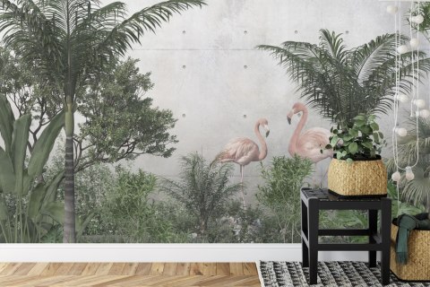 Fototapeta Tropical Trees And Leaves For Digital Printing Wallpaper, Custom Design Wallpaper - 3D Flizelina 208x146 FT-448524-VE