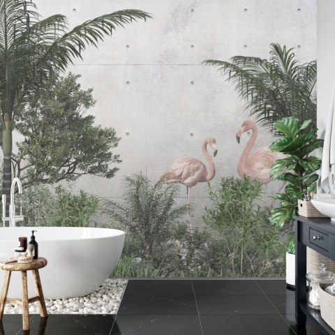 Fototapeta Tropical Trees And Leaves For Digital Printing Wallpaper, Custom Design Wallpaper - 3D Vinyl Gładki 152.5x104 FT-4485