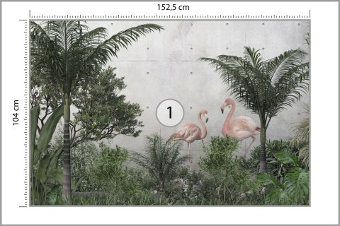 Fototapeta Tropical Trees And Leaves For Digital Printing Wallpaper, Custom Design Wallpaper - 3D Vinyl Gładki 152.5x104 FT-4485