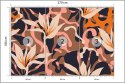 Fototapeta Abstract Jungle Plants Pattern. Creative Collage Contemporary Floral Seamless Pattern. Fashionable Template For Desig
