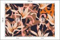Fototapeta Abstract Jungle Plants Pattern. Creative Collage Contemporary Floral Seamless Pattern. Fashionable Template For Desig
